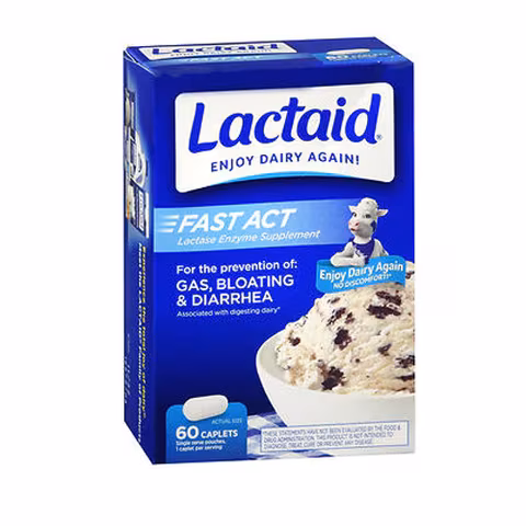 Lactaid Fast Action caplets laktáz enzim